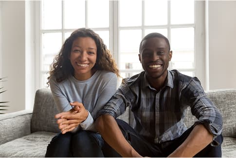 Photo of happy couple